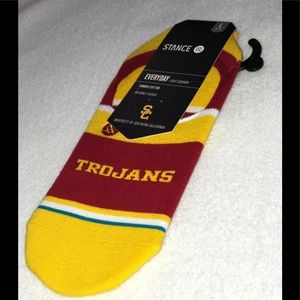 New USC Trojans Stance Ankle Socks Size Large